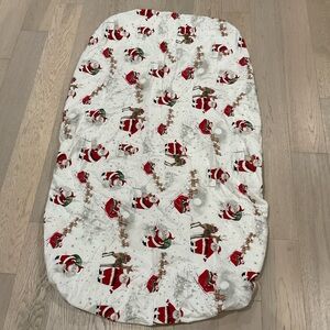 Pottery Barn Kids Fitted Christmas Crib Sheet and Santa duvet cover
